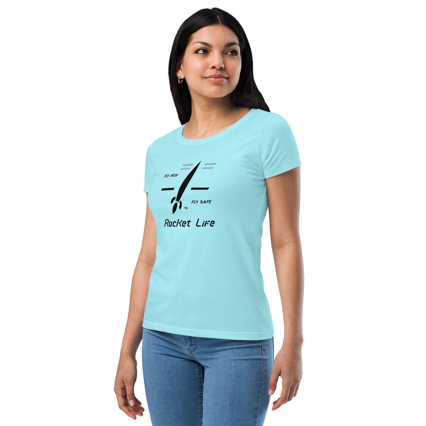 [1020] T-shirt with Large Rocket Life Logo- Colors available