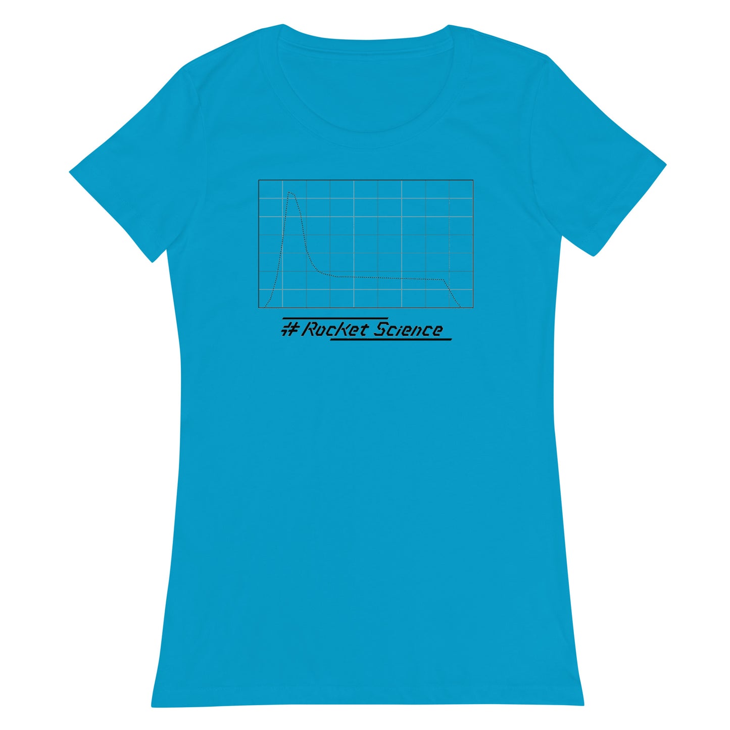 [1032] T-shirt with Thrust Curve and #Rocket Science