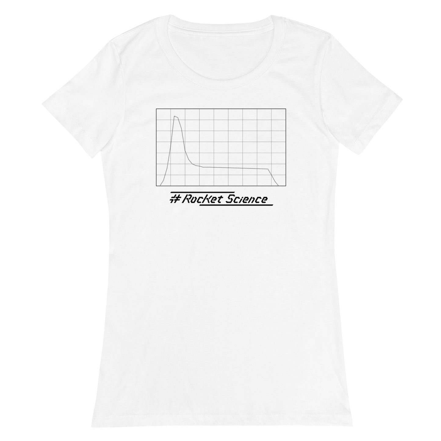 [1032] T-shirt with Thrust Curve and #Rocket Science